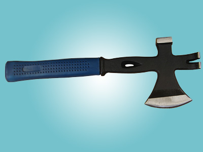 COLD CHISEL,WRECKING BAR,CROW BAR,SPLTTING MAULL,WOOD CLAMP,BRICK BOLSTER,FORK,RAKE,STEEL PICK,AXE,GARDEN PICK,MATERIAL